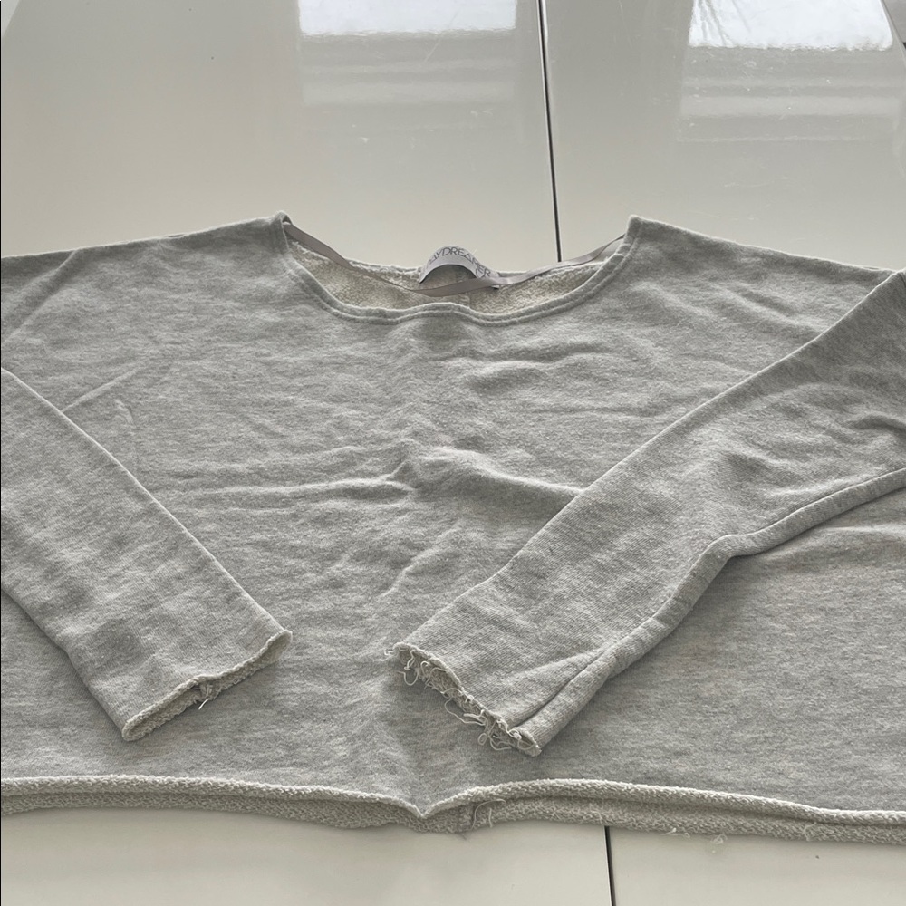 Daydreamer Heather Gray Knit Top